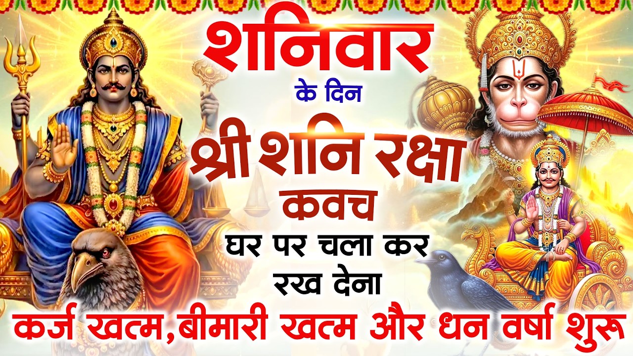 शनिवार के दिन अपने घर में शनि रक्षा कवच चलाकर रख देने से र्कज खत्म, बीमारी खत्म धन वर्षा शुरू