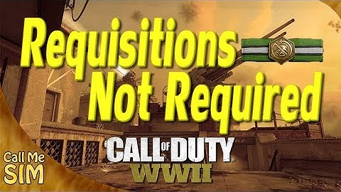COD WW2 Requisitions Not Required