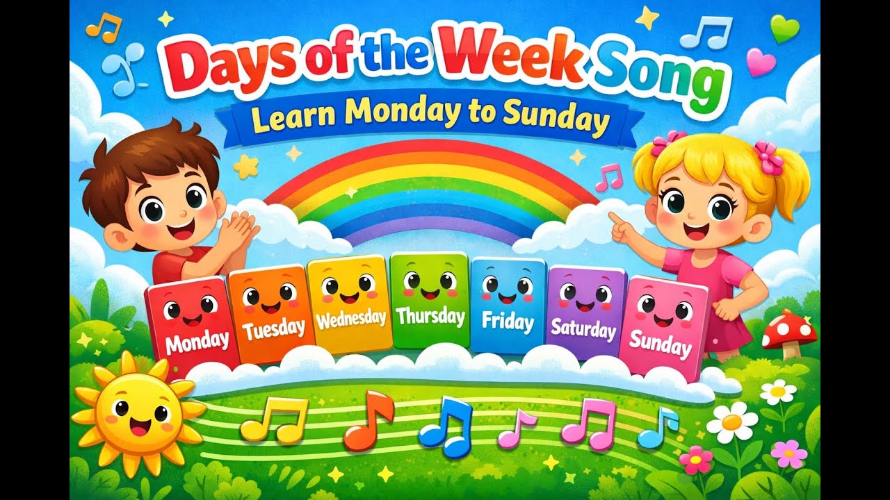 Let’s Learn the Days of the Week! | Fun Kids Song| Magic Moments Kids TV