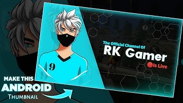 How to make Gaming 🔴Live Stream thumbnail on Android || Freefire Thumbnail || Pubg Thumbnail