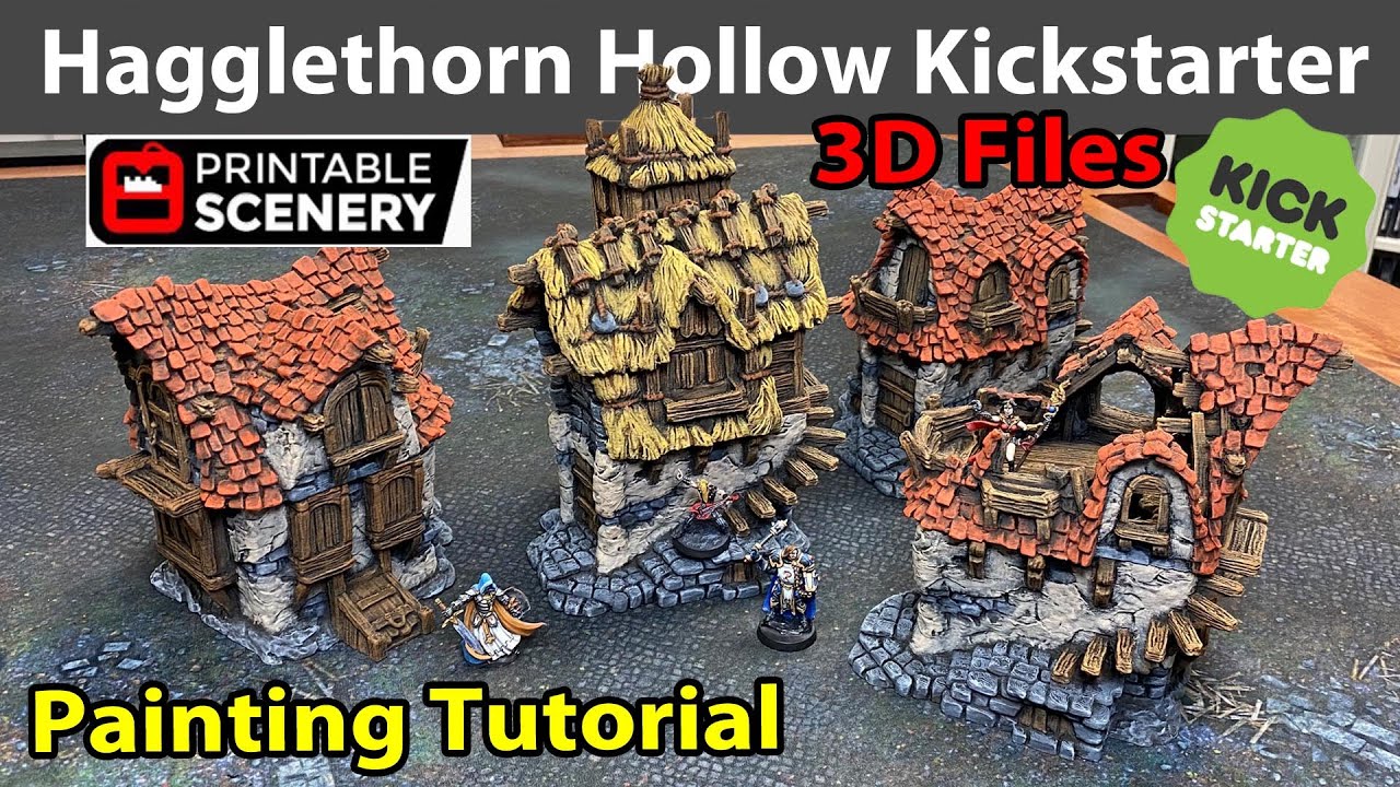 Printable Scenery Hagglethorn Hollow 3D-Print Kickstarter - YouTube