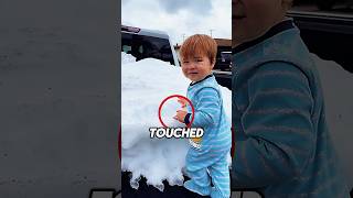 Kid Sees Snow for the First Time ❤️