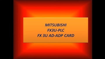 PLC PROGRAMMING  | FX3U AD CARD PROGRAM