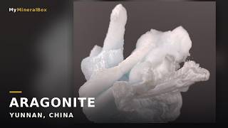 Video preview: White Columnar Blue Aragonite (“Lanwen Stone”) – Yunnan, China | Natural Mineral Specimen
