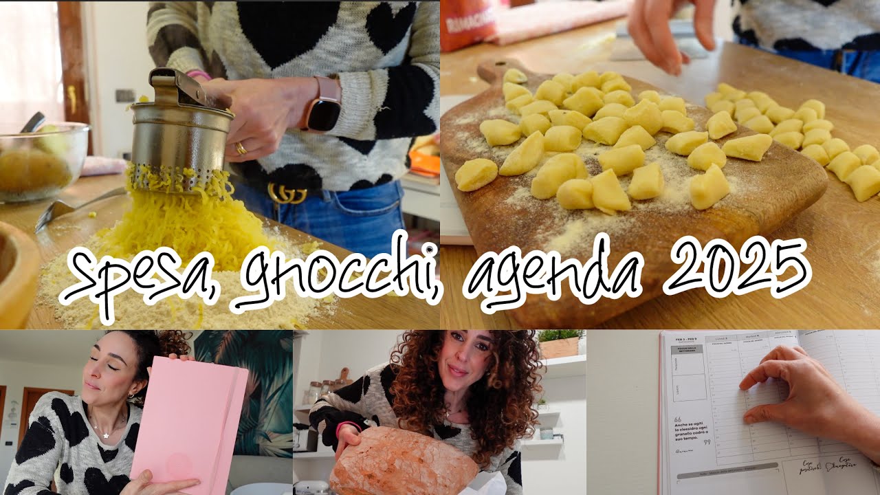 SPESA 🛒 ricetta veloce GNOCCHI DI PATATE 🥔 la mia agenda 2025 📖 IPHONE cambio vetro e cover 