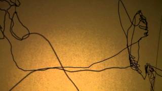 Small wire sculptures of dancers second series 1