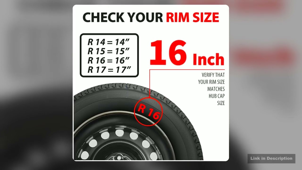 16 inch Storm Hubcaps Set of 4 Wheel Tire Cover Wheel Rim Cover Fits Steel Wheel Cover Replacement