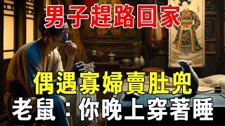 男子回家，半路遇上寡婦賣肚兜，老鼠說：你晚上穿著睡！【蝴蝶飛飛】