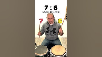 How To Play A 7:6 Polyrhythm in 20 Seconds! #drums