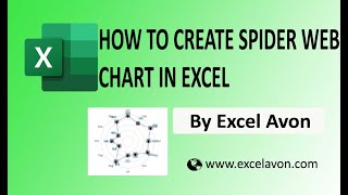 How to Create Spider web chart in excel