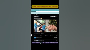 Learn how to scrap user info & tweets #twitterscraping #twitter #2025 #latest #education #scraping
