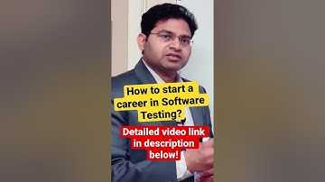 How to start a Career in Software Testing? #shorts