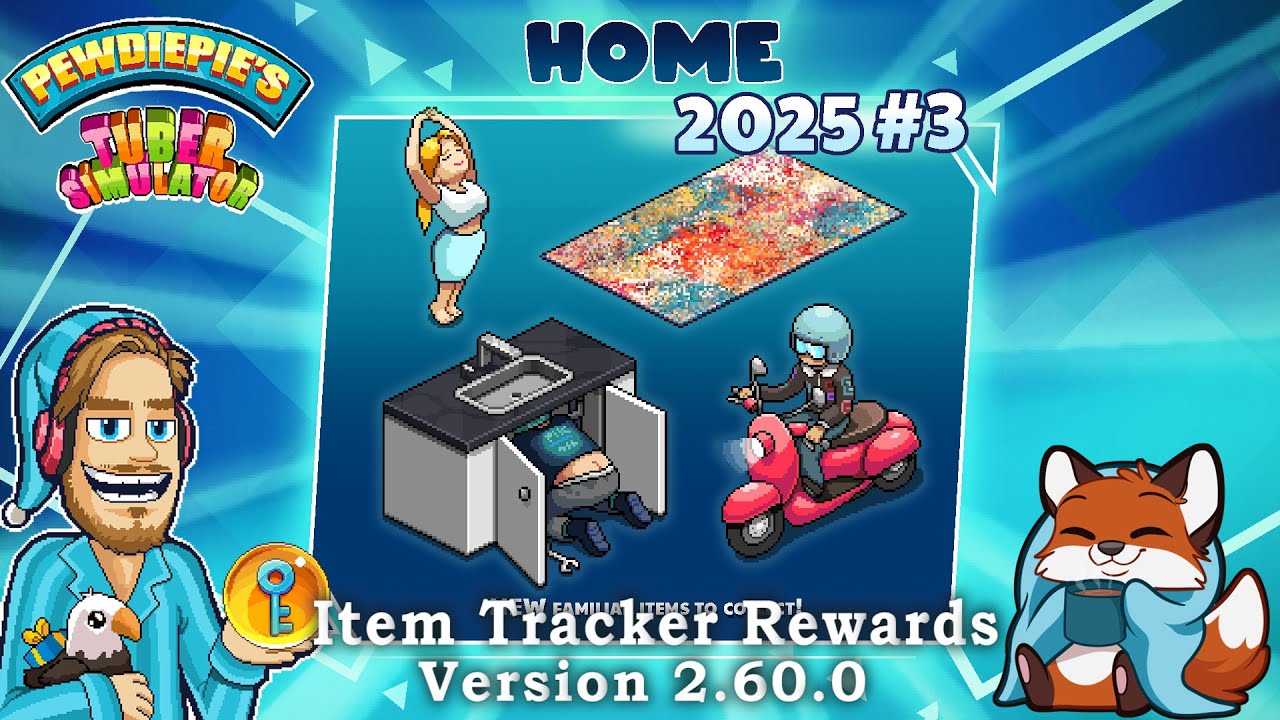 Tuber Simulator от Pewdiepie — награды за трекер предметов для всех домашних событий #7 — сентябр...