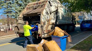 JRM’S Big New Way Garbage Truck Packing Saturday Recycling