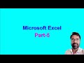 Microsoft Excel Part 5| Microsoft Excel Tutorial for beginners | 2021| Kannada