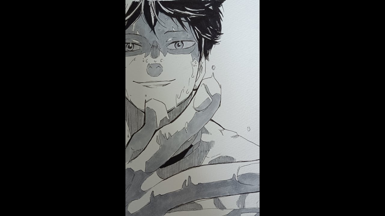 ハイキューの影山飛雄模写してみた Youtube