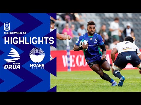 DHL Super Rugby Pacific R13 Highlights: Fijian Drua v Moana Pasifika (2022)