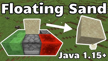 Floating Sand (Minecraft Java 1.13 - 1.16+)