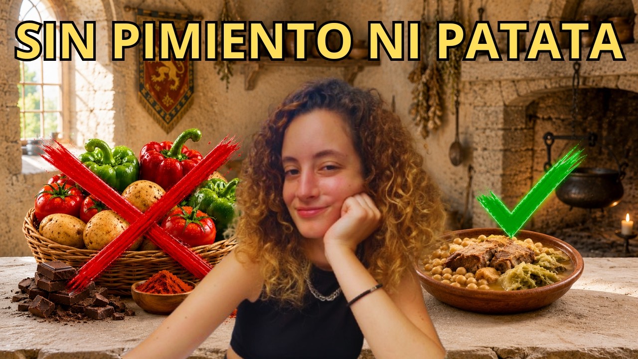 24h comiendo COMIDA ESPAÑOLA de antes de la LLEGADA A AMÉRICA
