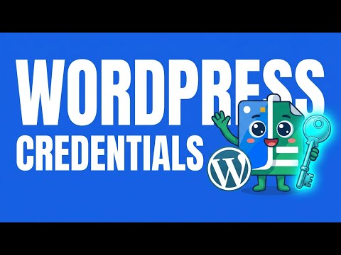 How To get your Wordpress Credentials for SheetXAI