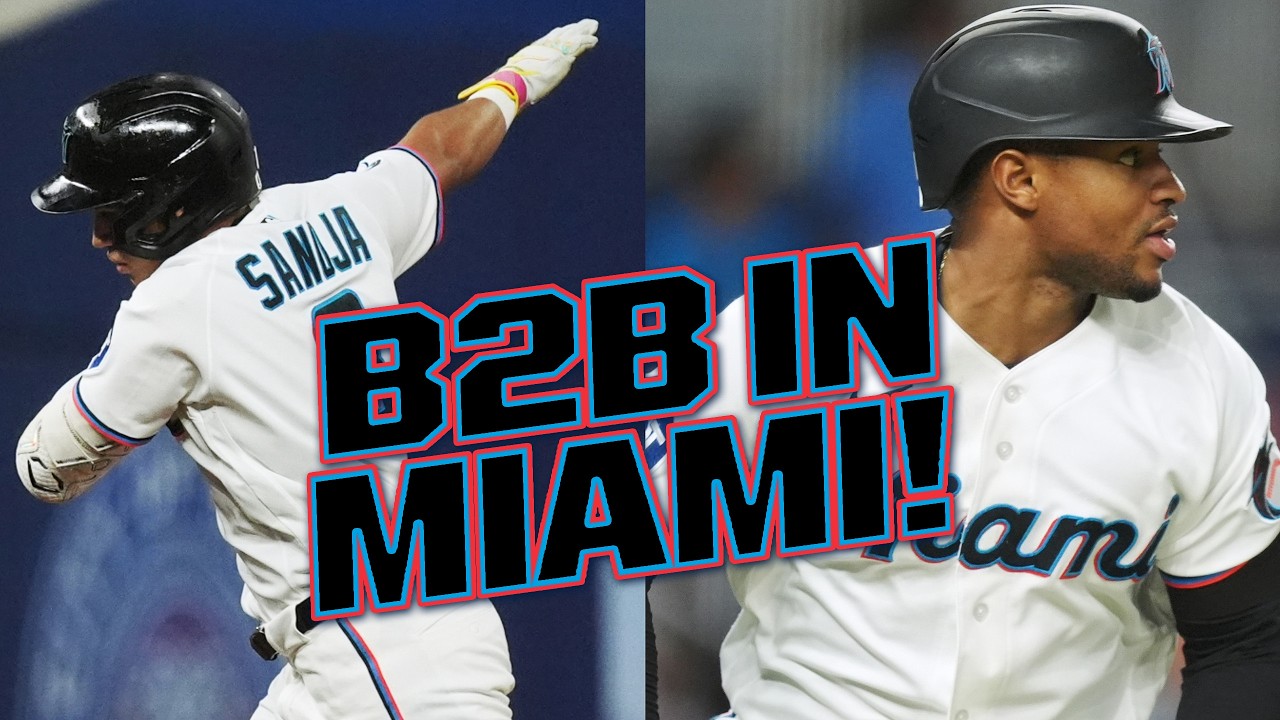 BACK-TO-BACK IN MIAMI 😮 Javier Sanoja CRUSHES a grand slam, Xavier Edwards follows up with a homer 🐟