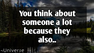 Denkt iemand aan wie je denkt ook aan jou?