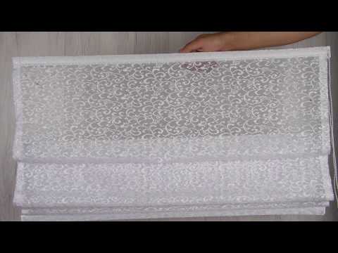 Римские шторы "Retro тюлевый", белый (165-0010-gr)