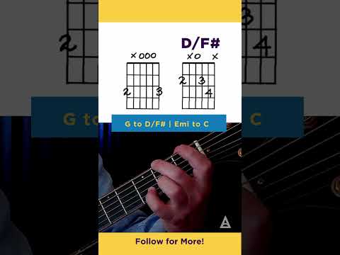 Guitar Chords Playalong - Spice Chords with Adam Levine [3G to D over F# Emi to C] #shorts