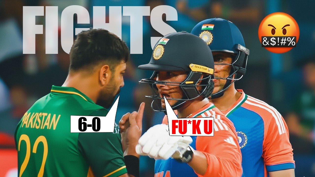 Top 5 Pakistan vs India Heated Fights in Cricket #cricket #pakvsind ...