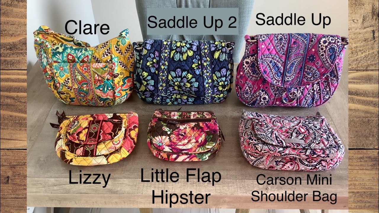 Vera Bradley: Lizzy, Little Flap Hipster, Carson Mini Shoulder Bag, Clare &  Saddle Up (1 & 2) 