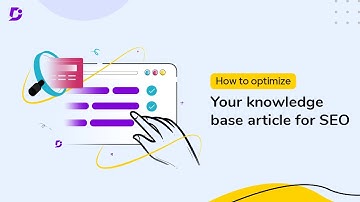 How to optimize your knowledge base article for SEO