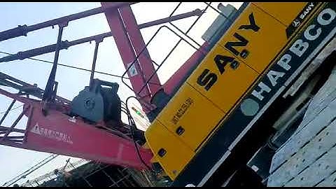 installation safe load indicator SLI Sany 250 Ton..