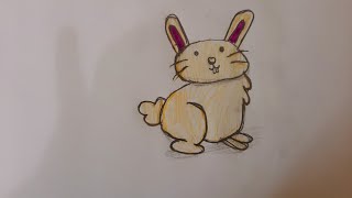 رسم ارنب /رسم سهل/How to draw rabbit