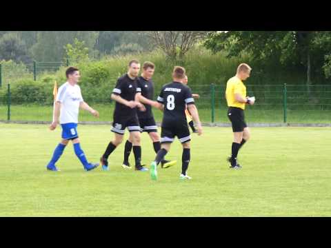 Sęp - Jastrząb Żeliszew: gol Konrada Śliwiki z rzutu karnego na 0:1