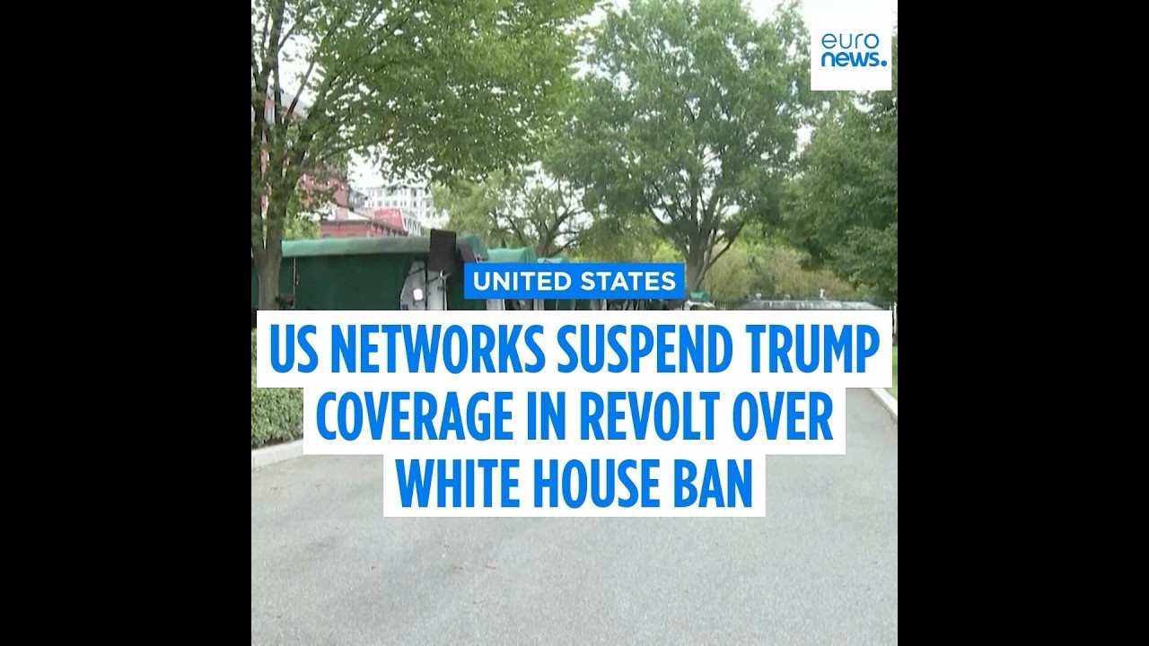 All major US networks suspend Trump coverage over White House ban