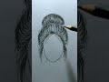 How to draw a girl's face #art #drawing #youtubeshorts #shorts #shortsvideo .