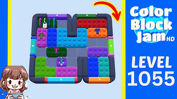 Color Block Jam Level 1055 Solution Walkthrough