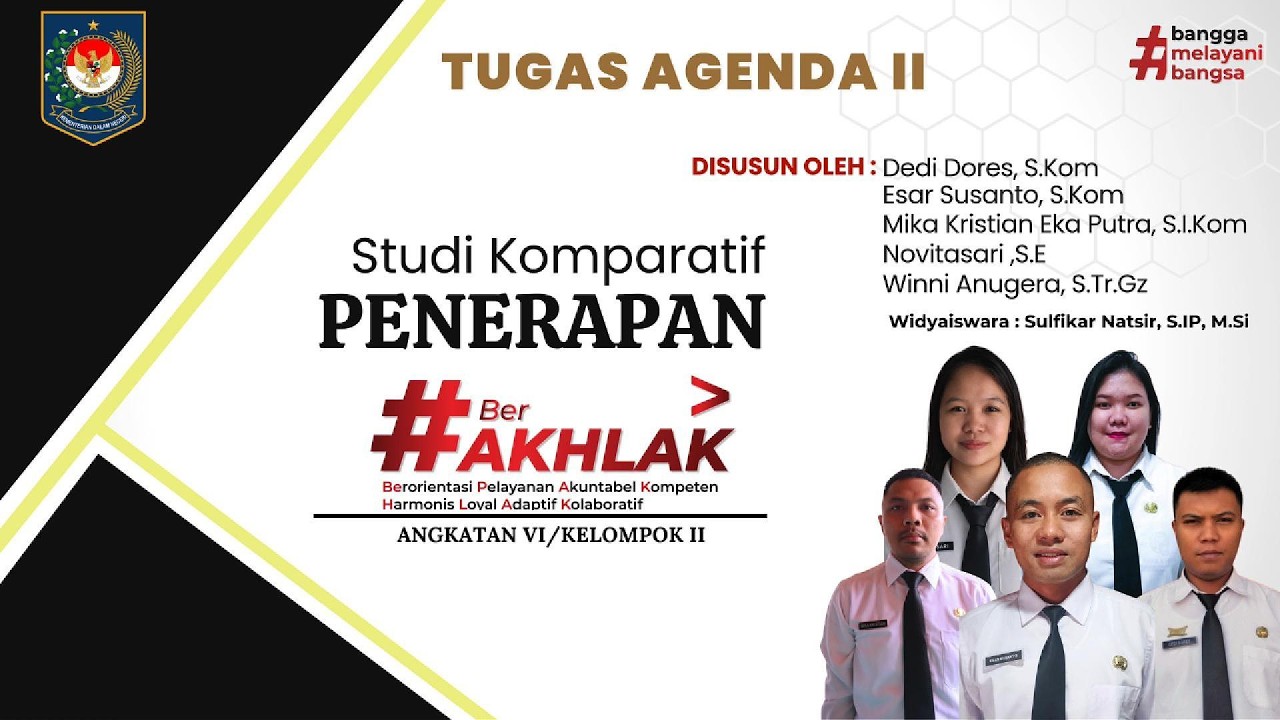 Tugas Kelompok Agenda II || Studi Komparatif BerAkhlak|| Latsar CPNS 2026 || Angkatan VI Kelompok II