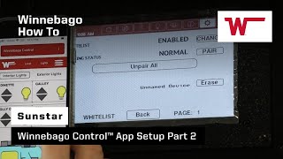Winnebago Sunstar: إعداد تطبيق التحكم والوصول إلى حسابك السحابي screenshot 2