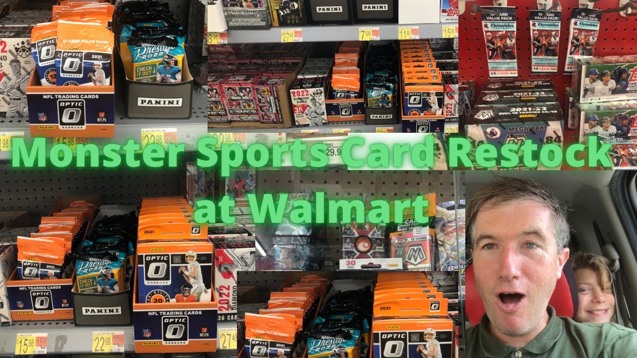🔥Monster Sports Card Restock at Walmart with Optic Football Hanger
