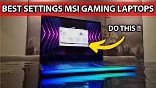 MSI Gaming Laptops Best Settings // Gain More FPS in 2 mins.