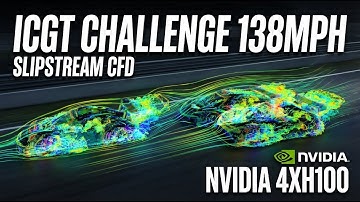 ICGT Challenge 138mph 8k Slipstream CFD - Nvidia 4xH100