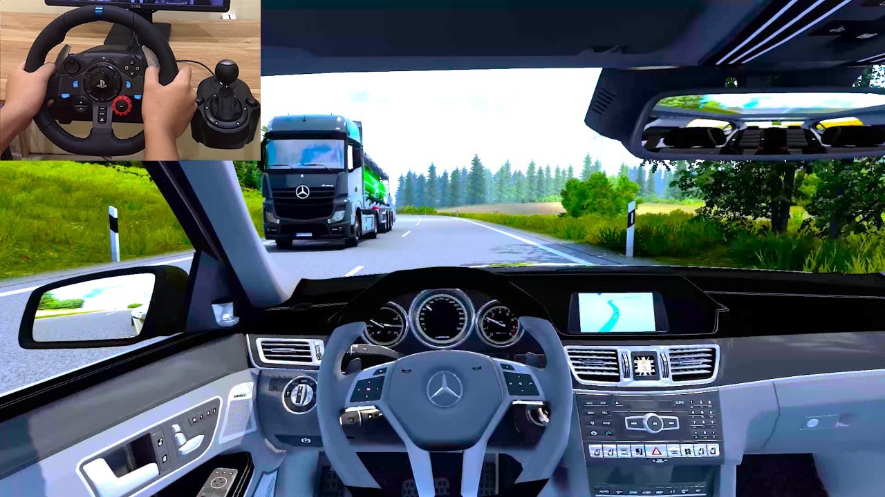 Euro Truck Simulator 2 | Mercedes-Benz E63 AMG S 2016 [Steering Wheel Gameplay]