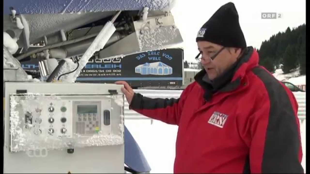 Kunstschnee bei nur -1C° mit IAG Schneekanonen