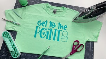 How to Make an Iron On (Heat Transfer Vinyl) T-Shirt with Cricut | Beginner Tutorial