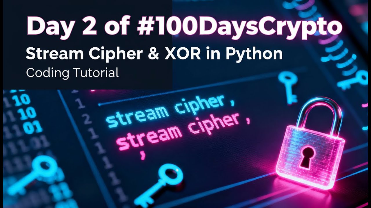 Stream Cipher Explained with Python | XOR Encryption Tutorial in VSCode 