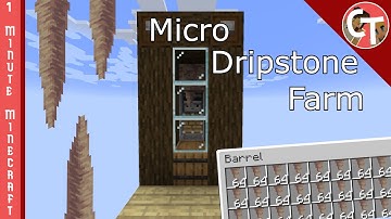Minecraft SMALLEST dripstone farm! - 1.17 - Minecraft Redstone Shorts