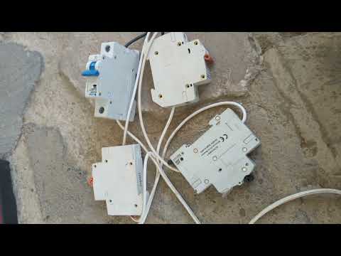 تطبيق شرح عملي لدرس امس حول مفتاح الكهرباء الاوتوماتيك JQX 62FN 2Z