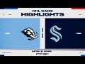 NHL Highlights | Mammoth vs. Kraken - April 2, 2026