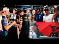 Max Verstappen Lewis Hamilton & more F1 Drivers chilling & yapping together in Drivers Parade